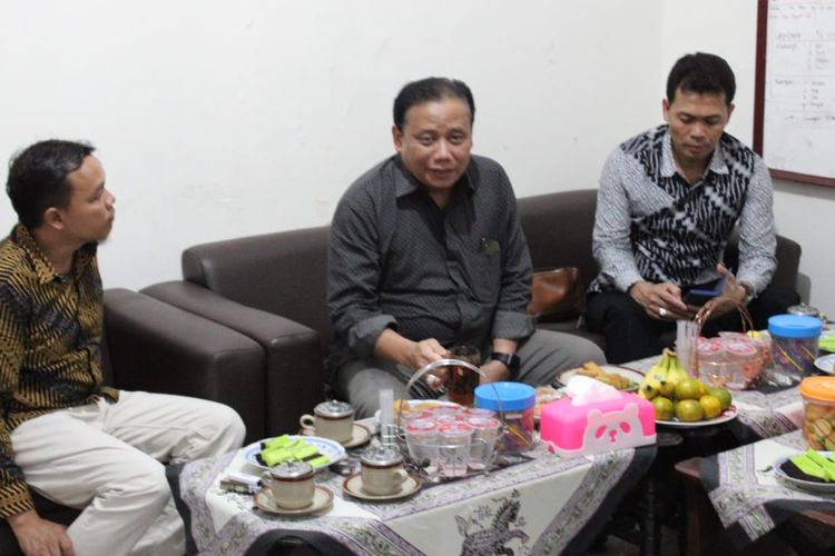 Ketua Bawaslu RI Abhan bersama ketua Bawaslu Kabupaten Semarang M. Talkhis