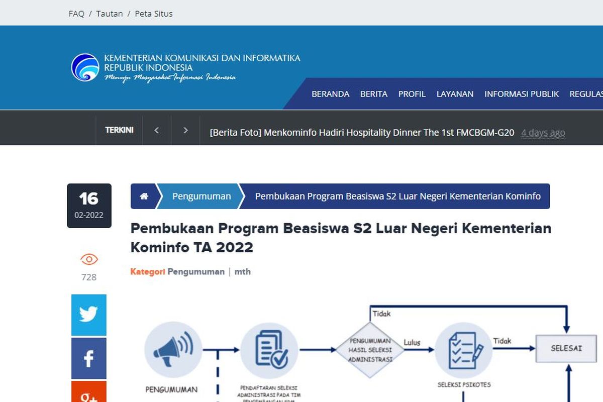 Beasiswa Kominfo S2