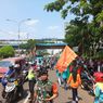 Buruh Gelar Demo BBM di Balai Kota Depok, Arus Lalu Lintas di Jalan Margonda Raya Tersendat