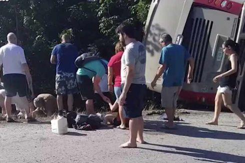 Bus Turis di Meksiko Terbalik, 12 Orang Tewas
