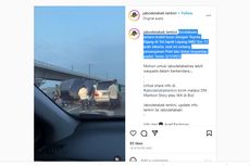 Video Viral Kecelakaan di Jalan Tol Layang MBZ, Hampir Keluar Pembatas