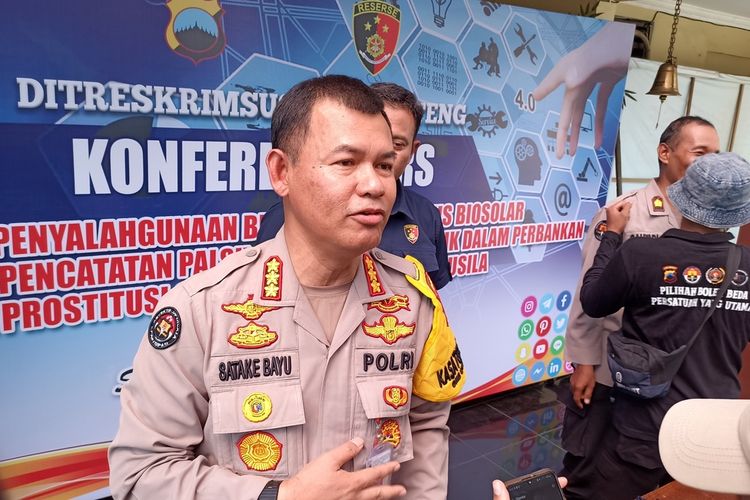 Kabidhumas Polda Jateng Kombespol Satake Bayu Setianto saat ditemui di Ditreskrimsus Polda Jateng.