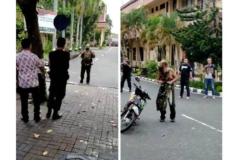 Viral Pria Terobos Penjagaan dan Tantang Anggota Polisi di Mapolda NTB