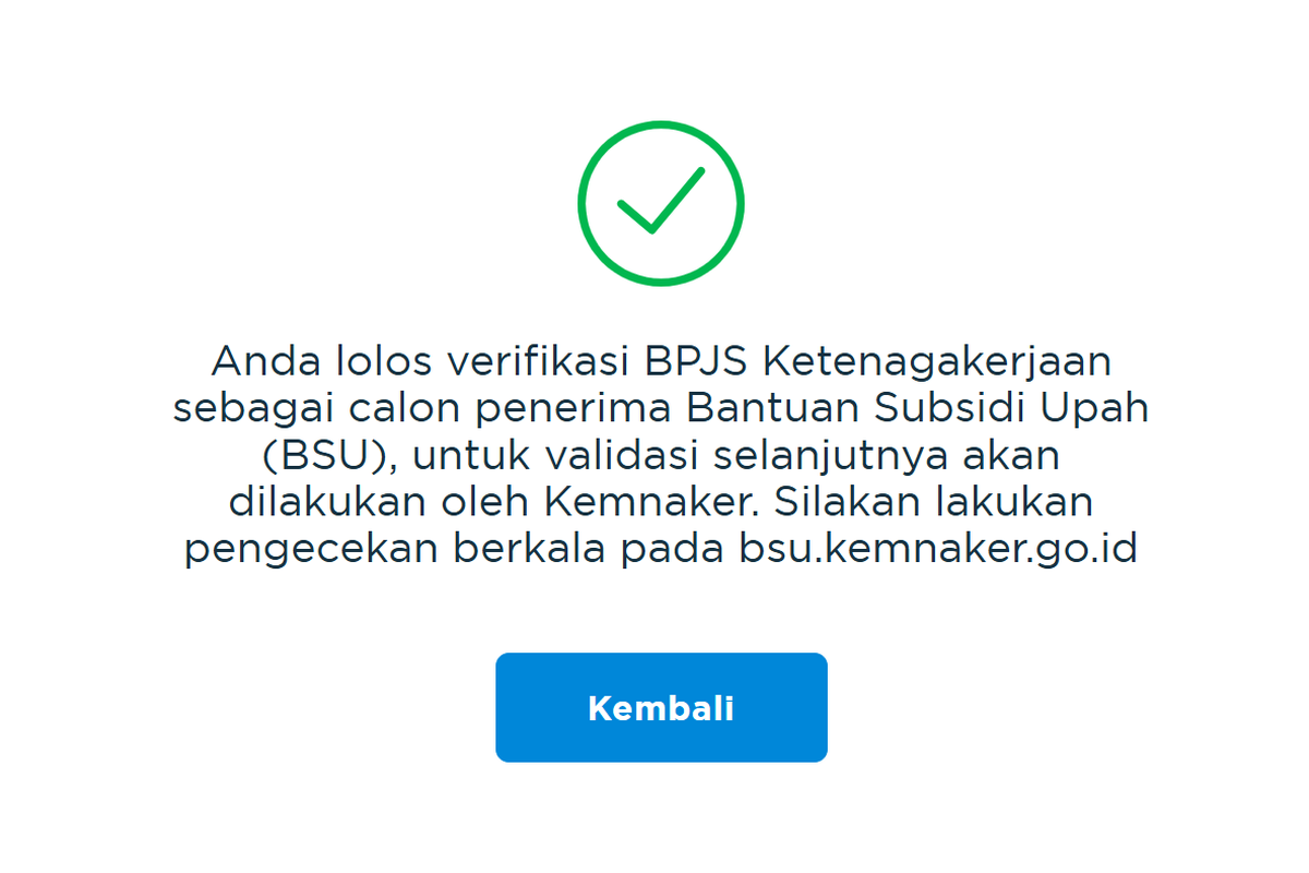 Status BSU lolos verifikasi, apakah sudah pasti bansos Rp 600.000 cair?