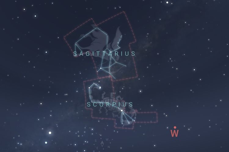 Rasi Bintang Sagitarius dan Scorpius. Rasi bintang adalah sekelompok bintang yang terlihat seperti bentuk tertentu di langit, yang mana bintang-bintang tersebut berada jauh dari Bumi.