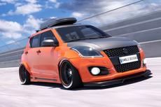 Referensi Modifikasi Suzuki Swift Bergaya Street Racing