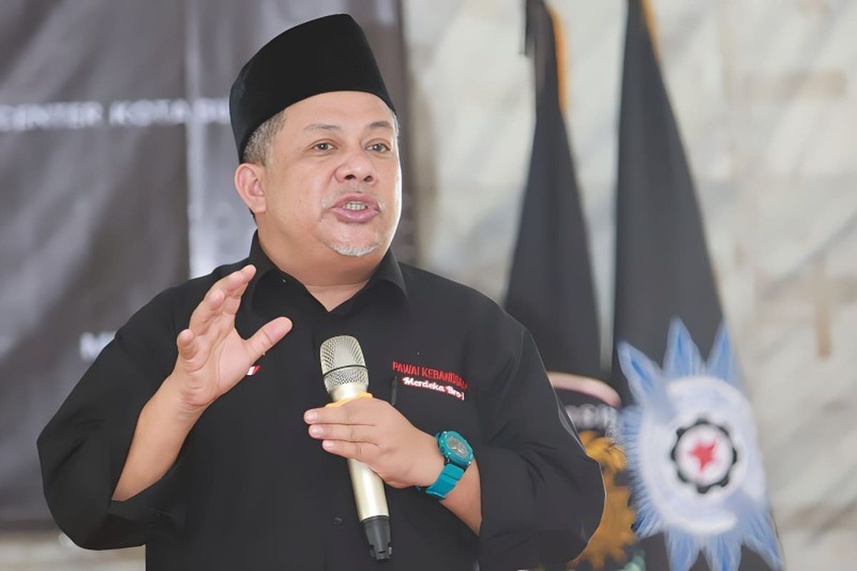 Wakil Ketua Umum Partai Gelombang Rakyat (Gelora) Indonesia Fahri Hamzah