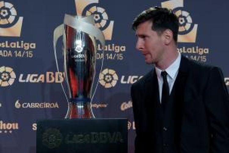 Lionel Messi meraih dua gelar sekaligus pada penghargaan tahunan La Liga, yaitu pemain terbaik dan striker terbaik. 