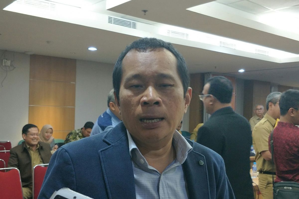 Ketua Komisi C DPRD DKI Jakarta Santoso di Gedung DPRD DKI Jakarta, Jalan Kebon Sirih, Jakarta Pusat, Selasa (30/10/2018).
