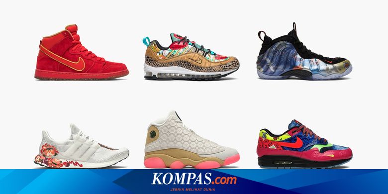 Lihat 10 Sneaker Keren Yang Terinspirasi Dari Perayaan Imlek Halaman All Kompas Com