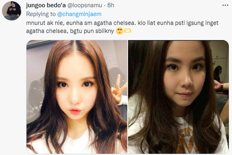 Agatha Chelsea dan Eunha VIVIZ