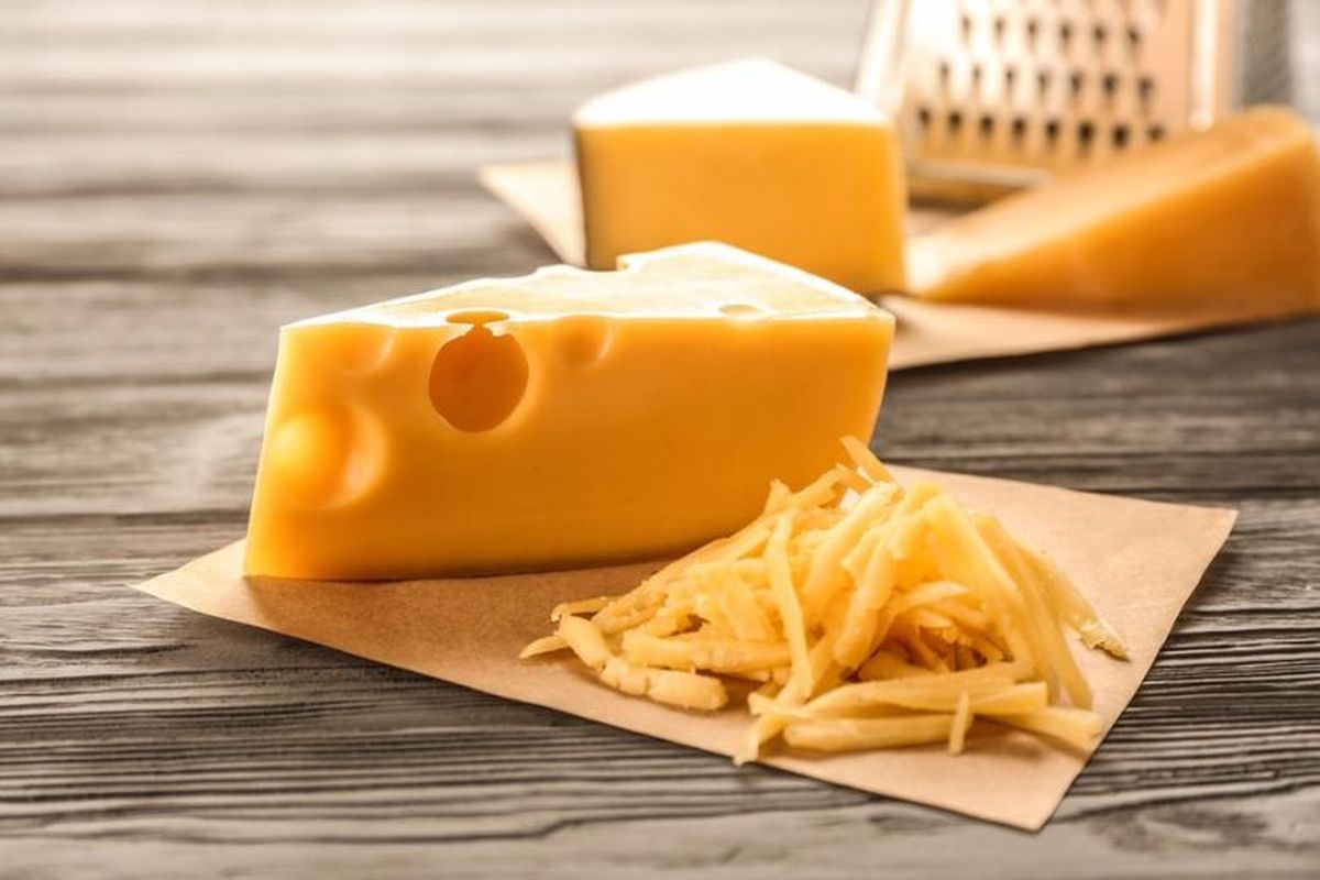 Ilustrasi cheddar. 