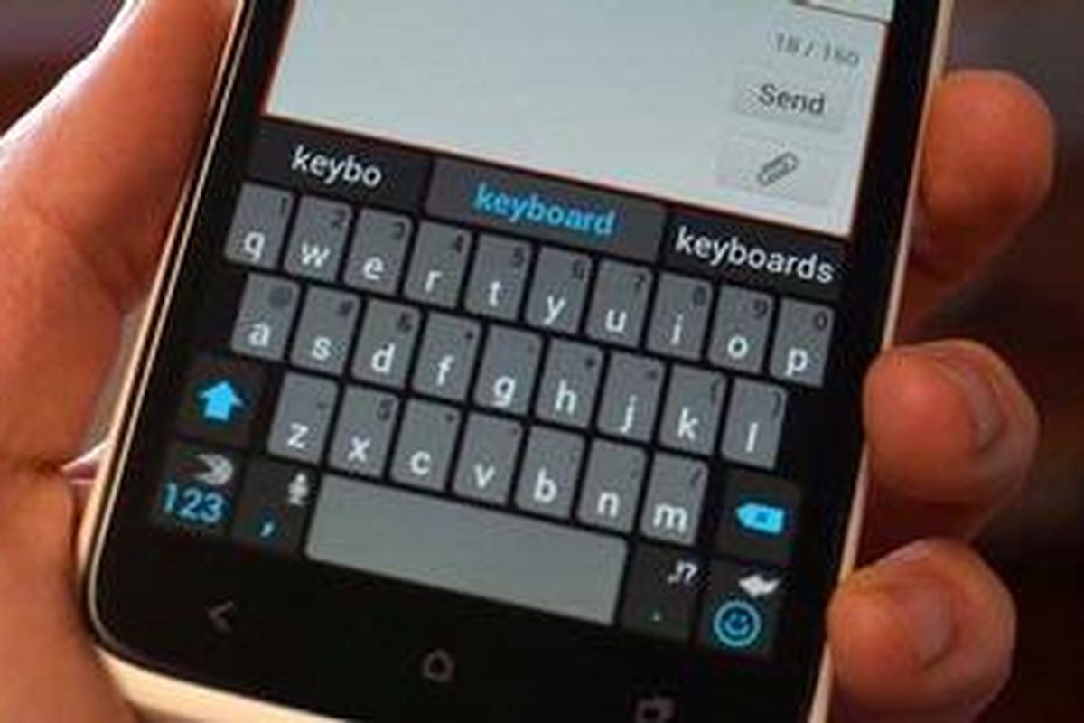 Aplikasi sistem keyboard SwiftKey 3 untuk Android