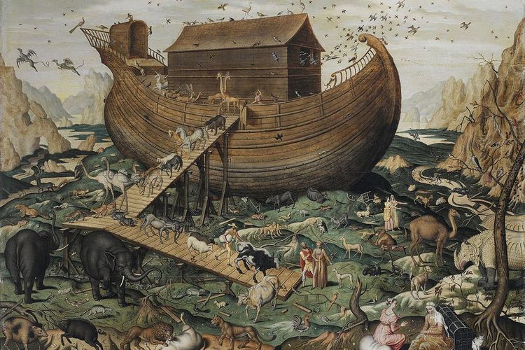 Ilustrasi dari kisah legenda Bahtera Nuh. [Wikimedia Commons Via Smithsonianmag.com]
