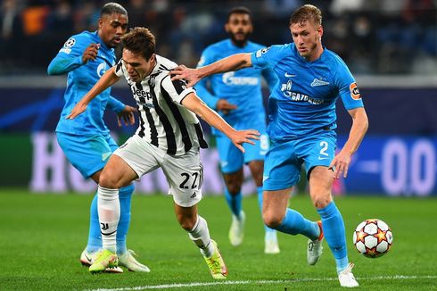 Hasil Zenit Vs Juventus, Kulusevski Bawa Juve Rebut Poin Penuh di Rusia