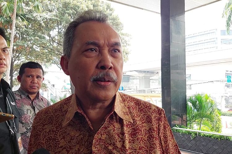 Anggota Dewan Pengawas (Dewas) Komisi Pemberantasan Korupsi (KPK) Syamsuddin Haris saat ditemui di Gedung ACLC KPK, Jakarta Selatan, Jumat (27/10/2023). 