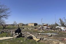 Tornado 1 Jam Terjang Mississippi AS, Area Sepanjang 274 Km Hancur