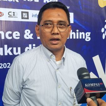 Direktur Utama PT KAI Commuter (KCI) Asdo Artriviyanto saat ditemui di Stasiun Jakarta Kota, Jumat (23/2/2024).