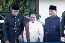 Prabowo Beri Salam Hormat Sambut Kedatangan Jokowi-Iriana