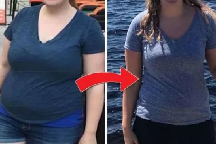 Foto transformasi seorang perempuan pengguna Reddit yang mampu memangkas berat badannya hingga 19 kilogram berkat diet keto. 