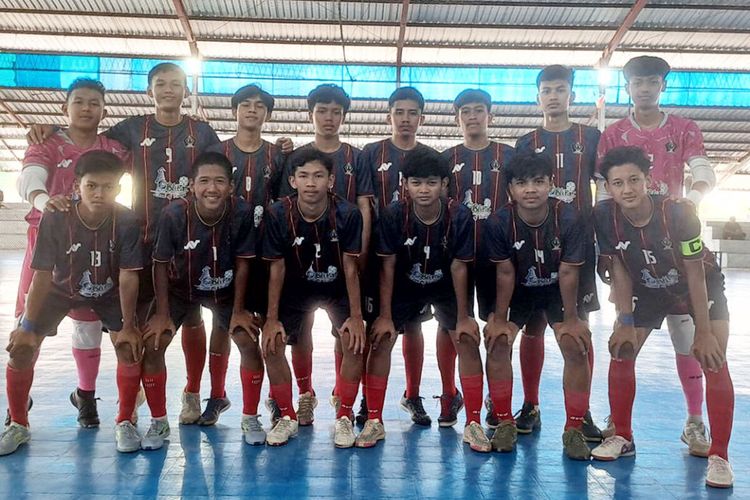 Pemain Tim Futsal Kabupaten Blitar yang berlaga di ajang Porprov VIII Jatim