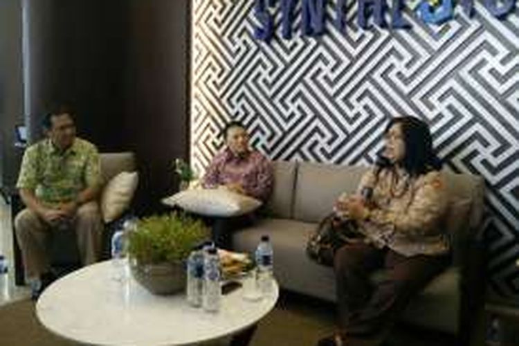 Diskusi 'Dampak Transportasi Massal terhadap Properti', di Synthesis Tower, Jakarta, Kamis (20/10/2016). Hadir dalam diskusi tersebut pengamat tata kota dari Universitas Trisakti Nirwono Joga, Managing Director Synthesis Square Julius Warouw, dan Ketua Dewan Transportasi Jakarta Ellen Tangkudung.