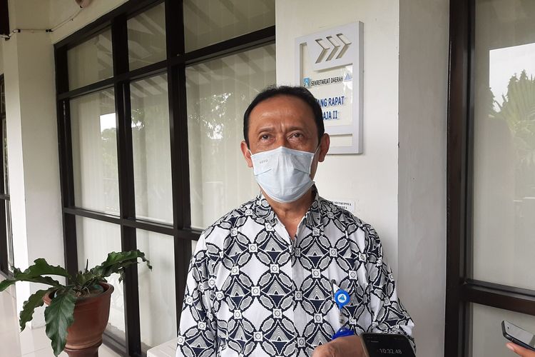 Kepala Dinas Kesehatan Sleman, Joko Hastaryo saat menemui wartawan , Jumat (24/09/2020).