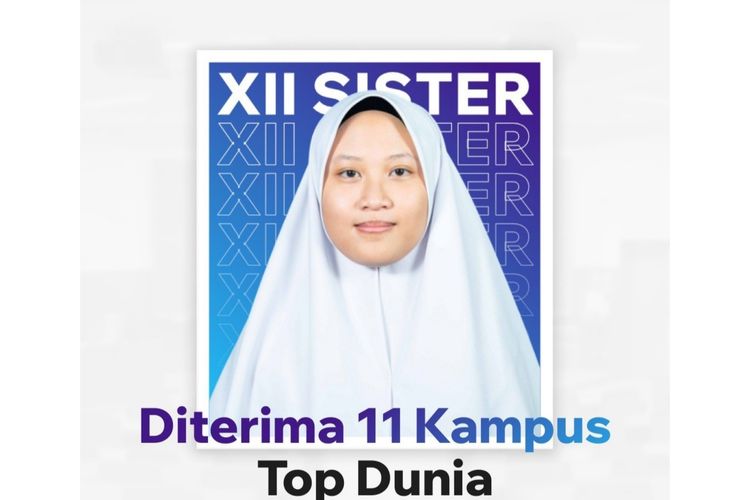 Fayza, siswa SMA diterima 11 kampus luar negeri. 