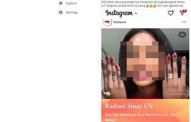 Ramai soal gel manicure bisa membuat jari tangan menghitam.