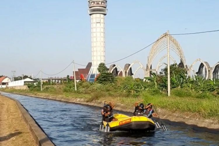 Debit Sungai Menyusut, Atlet Arung Jeram Banyumas Pindah Latihan ke Saluran Irigasi Kota