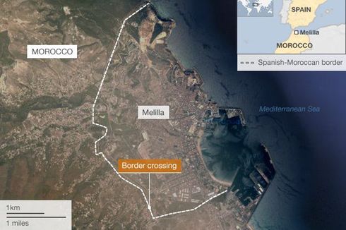 300-an Imigran Afrika Berusaha Jebol Perbatasan Spanyol-Maroko