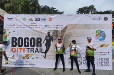 Sambut HUT Ke-542 Bogor, Ratusan Orang Ikut Lomba Lari Lintasi Sawah dan Gunung