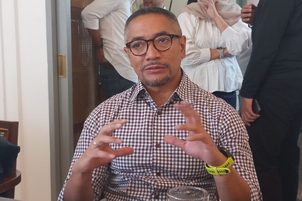 Co-Founder Investree  Adrian Gunadi, sat Media Luncheon: Diskusi Industri Fintech Lending di Indonesia, Kamis (8/6/2023).