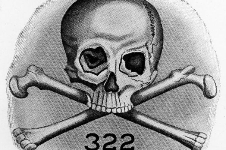 Simbol Skull and Bones. [Naskah dan Arsip Perpustakaan Digital/Universitas Yale Via History]