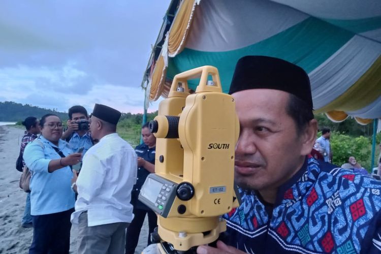 Tim pemantau hilal di pantai masni Manokwari Papua barat 