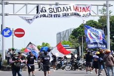 Ada Aksi Aremania, Simpang Empat Karanglo Lumpuh Selama 135 Menit