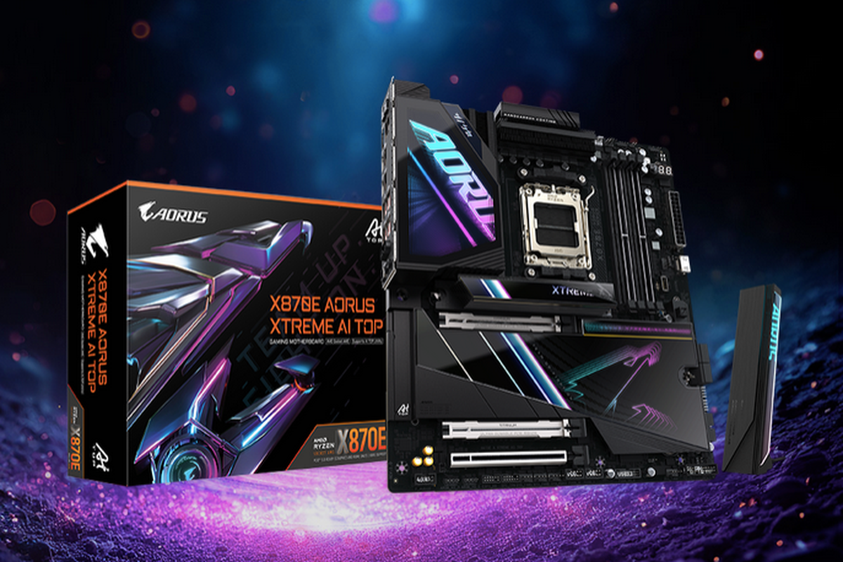 Motherboard Gigabyte X870E Aorus Xtreme AI Top.