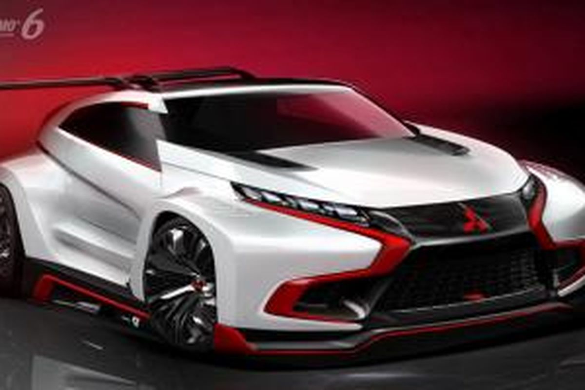 Mitsubishi XR-PHEV Gran Turismo datang dengan desain futuristik.