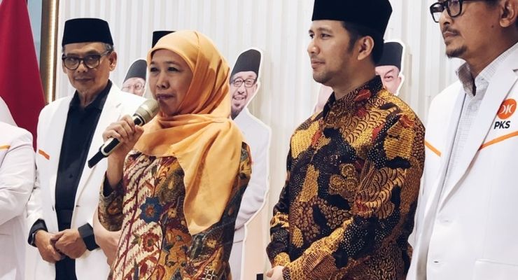Survei Indikator: Elektabilitas Khofifah-Emil Teratas, Disusul Risma-Gus Hans