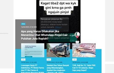 Tangkapan layar berita populer di laman Tren sepanjang Sabtu (16/4/2022) hingga Minggu (17/4/2022) pagi.
