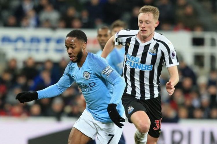 Laga Newcastle vs Manchester City di Stadion St James Park pada gelaran Liga Inggris musim 2018-2019, 29 Januari 2019.