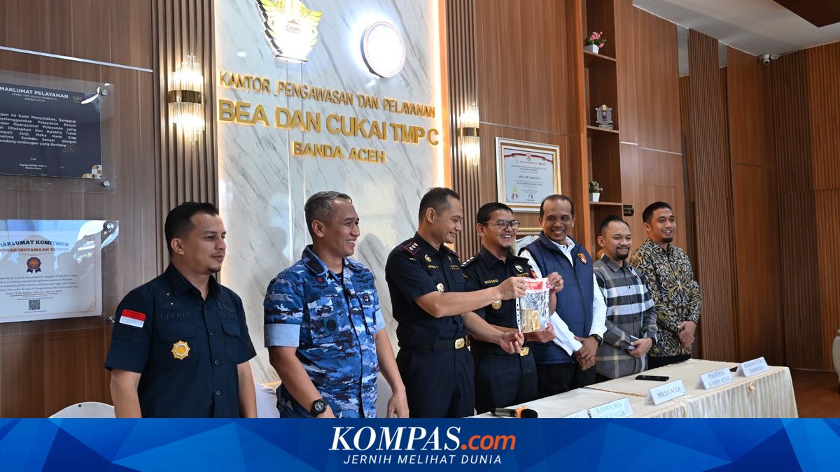 Bea Cukai Aceh Gagalkan Penyelundupan 2,9 Kg Emas Senilai Rp 7,25 M ke Malaysia