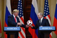 Dihadiahi Bola Piala Dunia oleh Putin, Apa Aksi Balasan Trump?