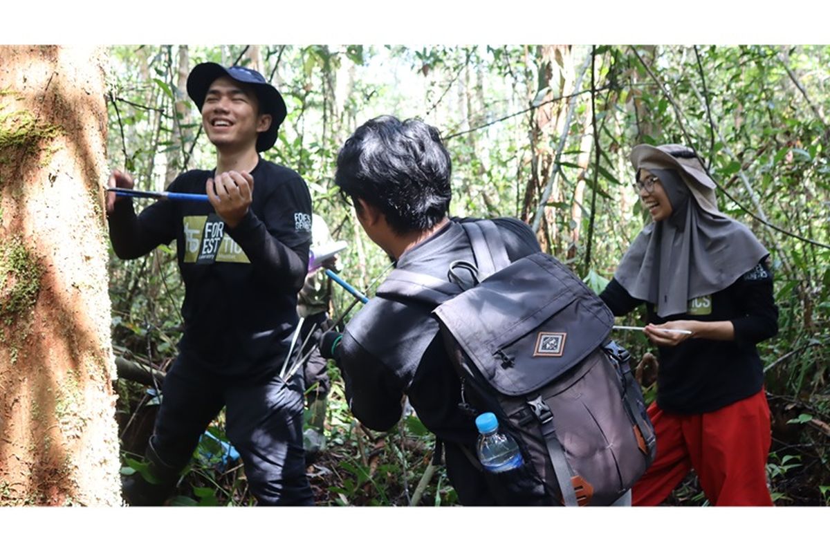 Bersama sejumlah peneliti dan WRI Indonesia, Fifi mengumpulkan sampel jaringan pohon ramin di kawasan Taman Nasional Sebangau, Kalimantan Tengah.
