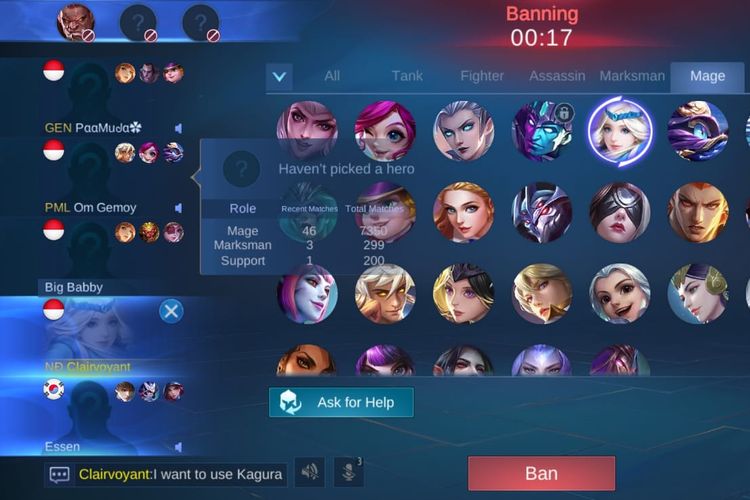 Pemain bisa mengundang hingga empat pemain sekaligus untuk mabar di game Mobile Legend.