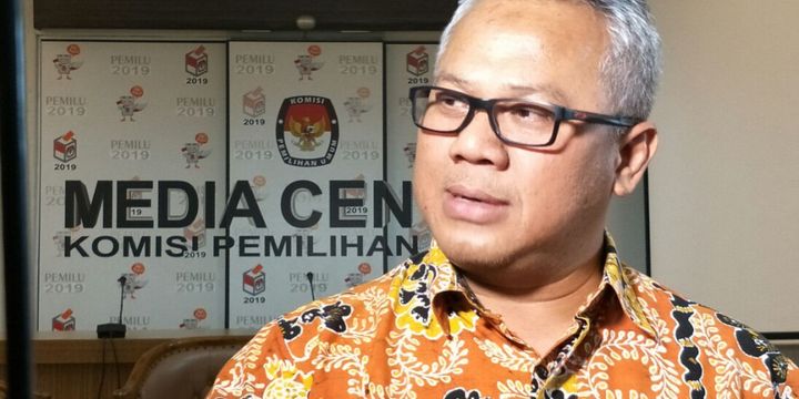 Ketua Komisi Pemilihan Umum (KPU) RI Arief Budiman di Kantor KPU RI, Jakarta, Jumat (16/3/2018).&nbsp;