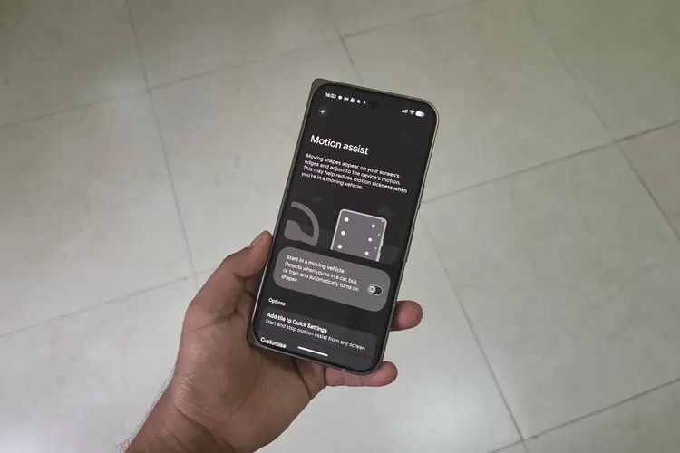 Google Rilis Motion Assist, Fitur Anti-mabuk Perjalanan saat Main HP di Mobil