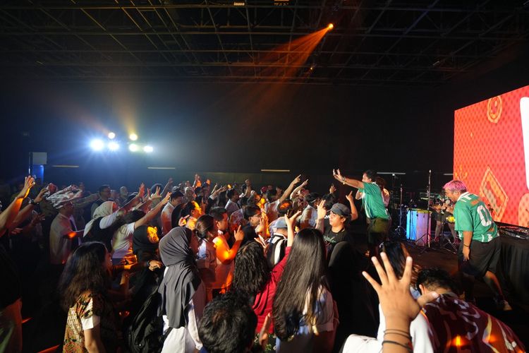 Puncak perayaan HUT Ke-30 Kompas.com berupa acara Bersuka Ria di Menara Kompas, Jakarta Pusat, Senin (15/9/2025).