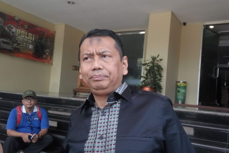 Pengacara Rizieq Shihab, Kapitra Ampera saat di Mapolda Metro Jaya, Rabu (2/8/2017).