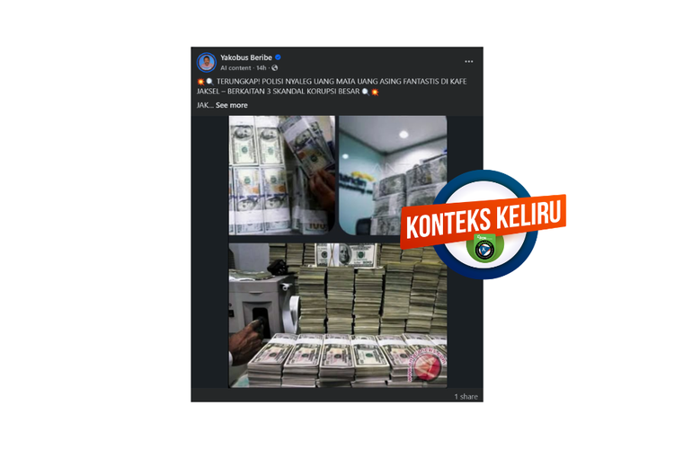 INFOGRAFIK: Foto Tumpukan Uang Ini Bukan Hasil Penggeledahan di de'Clan Cipete